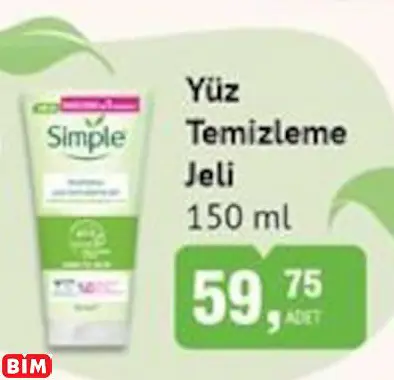 SİMPLE YÜZ TEMİZLEME JELİ SİMPLE YÜZ TEMİZLEME JELİ